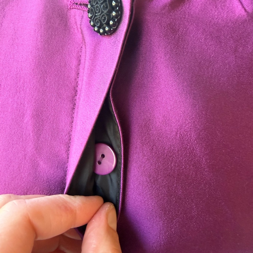 Sharagano Purple women’s Jacket size 10 New - Picture 5 of 10